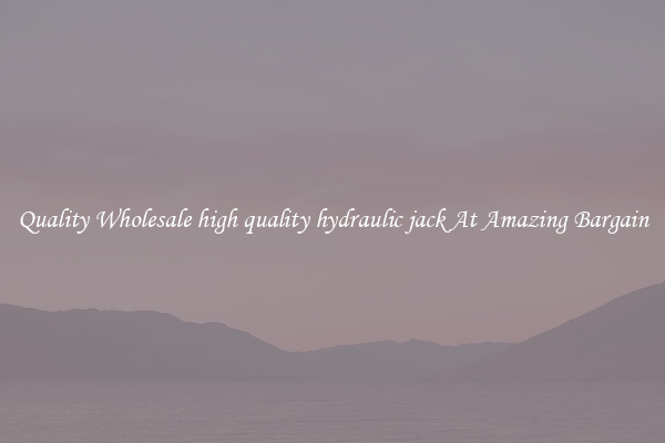 Quality Wholesale high quality hydraulic jack At Amazing Bargain