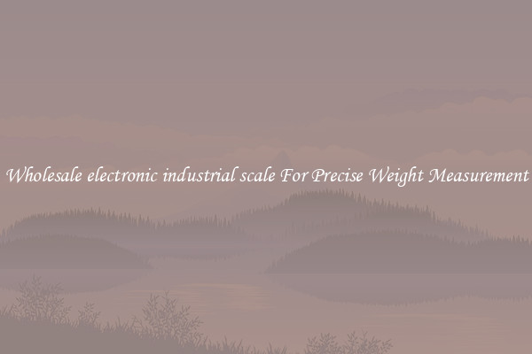 Wholesale electronic industrial scale For Precise Weight Measurement