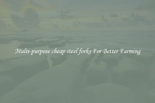 Multi-purpose cheap steel forks For Better Farming