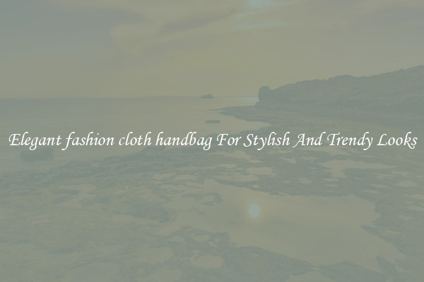 Elegant fashion cloth handbag For Stylish And Trendy Looks