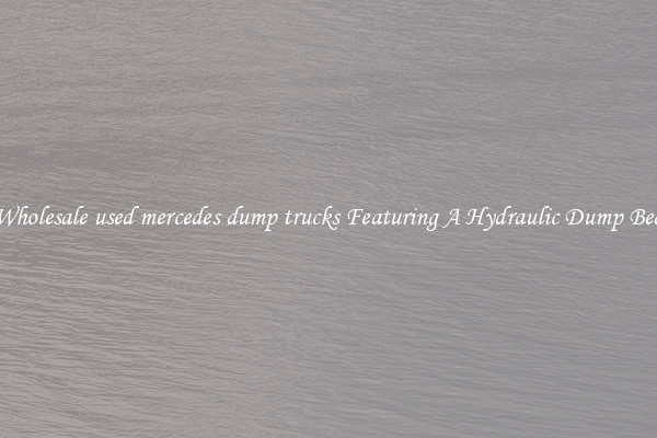 Wholesale used mercedes dump trucks Featuring A Hydraulic Dump Bed