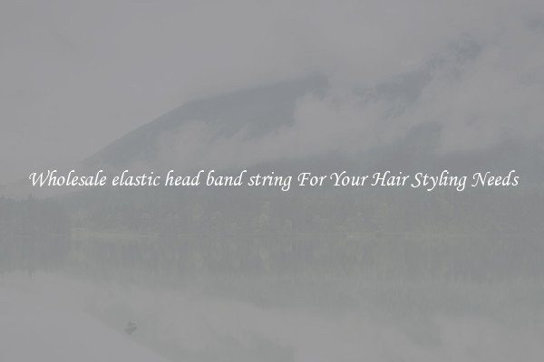 Wholesale elastic head band string For Your Hair Styling Needs