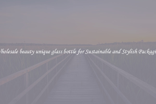Wholesale beauty unique glass bottle for Sustainable and Stylish Packaging
