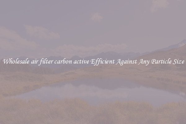Wholesale air filter carbon active Efficient Against Any Particle Size