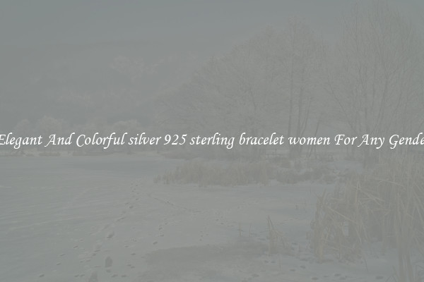 Elegant And Colorful silver 925 sterling bracelet women For Any Gender